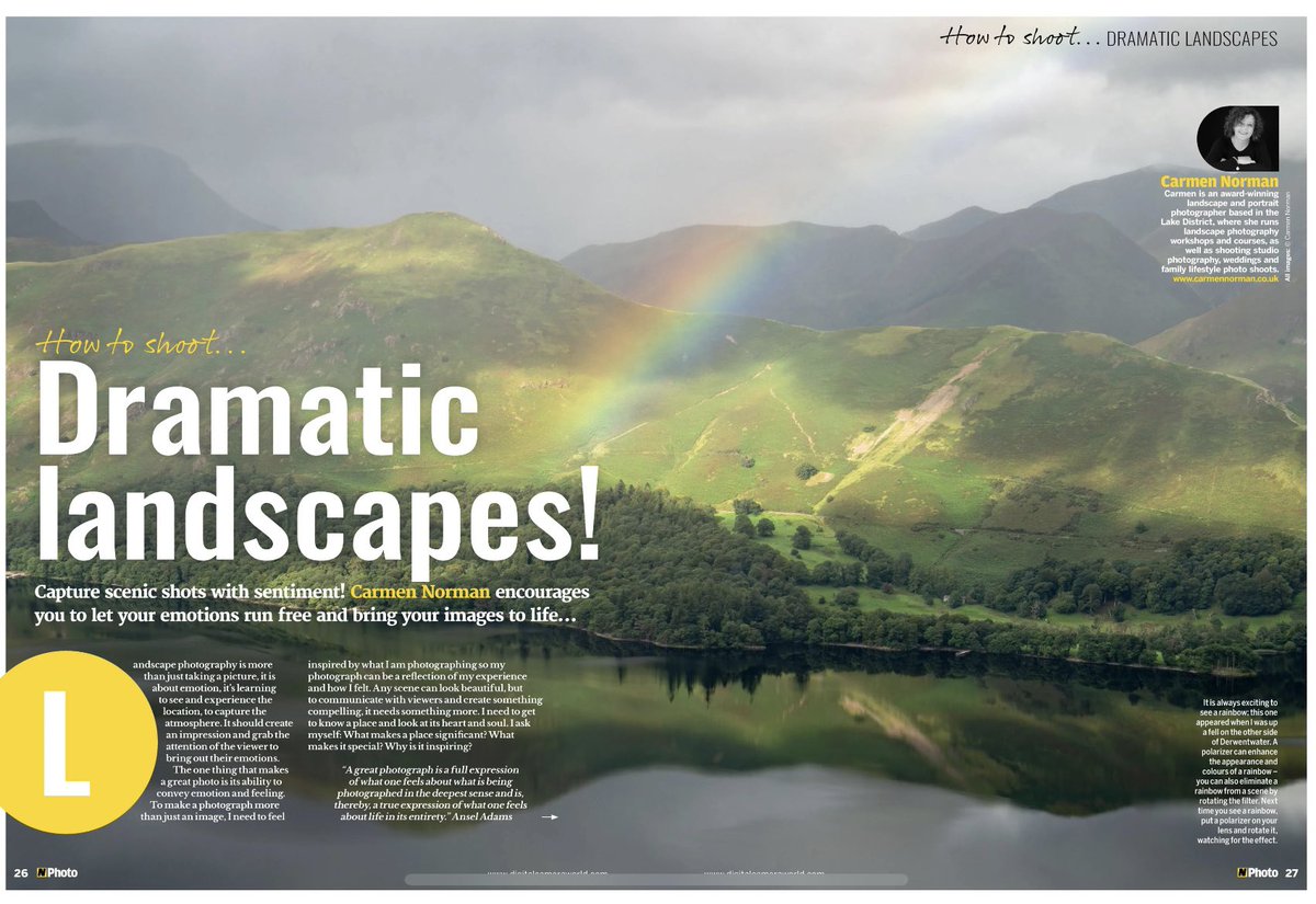 Very excited to have written the feature article for N-Photo this month where I talk about emotional photography. Which is out today😀 @Showcasecumbria #LakeDistrict @PermaJet @NPhotomag @lakedistrictnpa @nikonownermag @keswickbootco @LEEFilters @UKNikon #rpslandscape