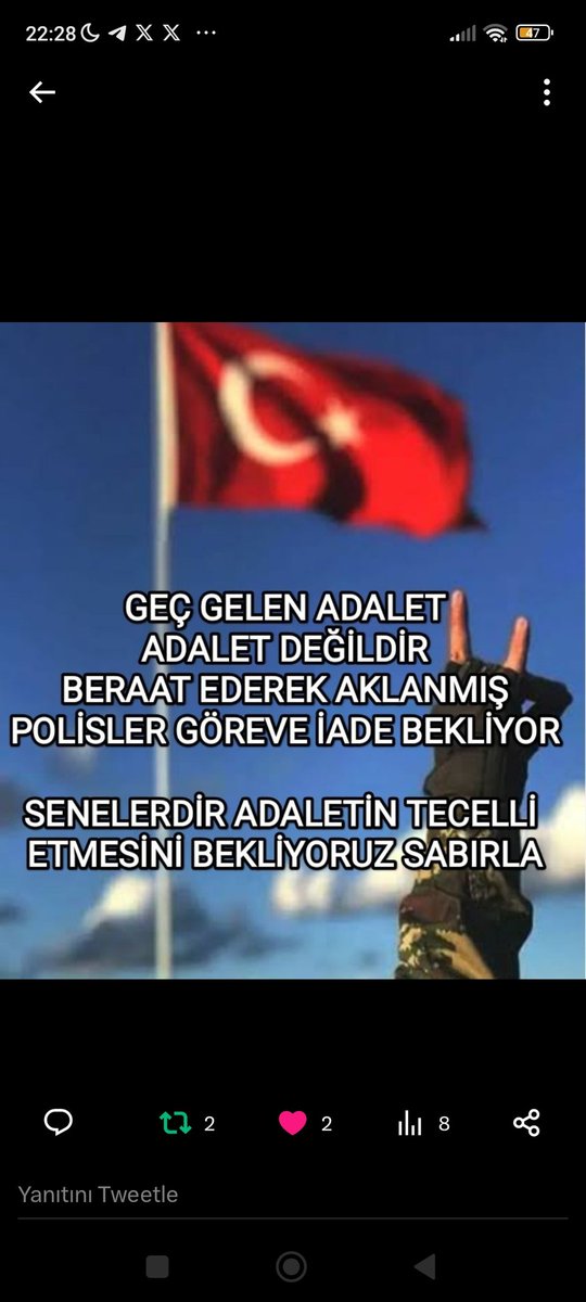 yasemin17047333's tweet photo. @AliYerlikaya Beraat Takipsizlik almış Müfettişin son dk keyfi ihraç ettiği polisleri DEVLETİMİZİN iade edeceğinden şüphemiz yoktur @AliYerlikaya @TC_icisleri
🇹🇷
Galatasaray-Zalgiris
Kova
Mertens
Satıldı
#FileninSultanları
Arveles
Vali
#sigara #emekliye
#satildi
#altin https://t.co/35SjcGXfci