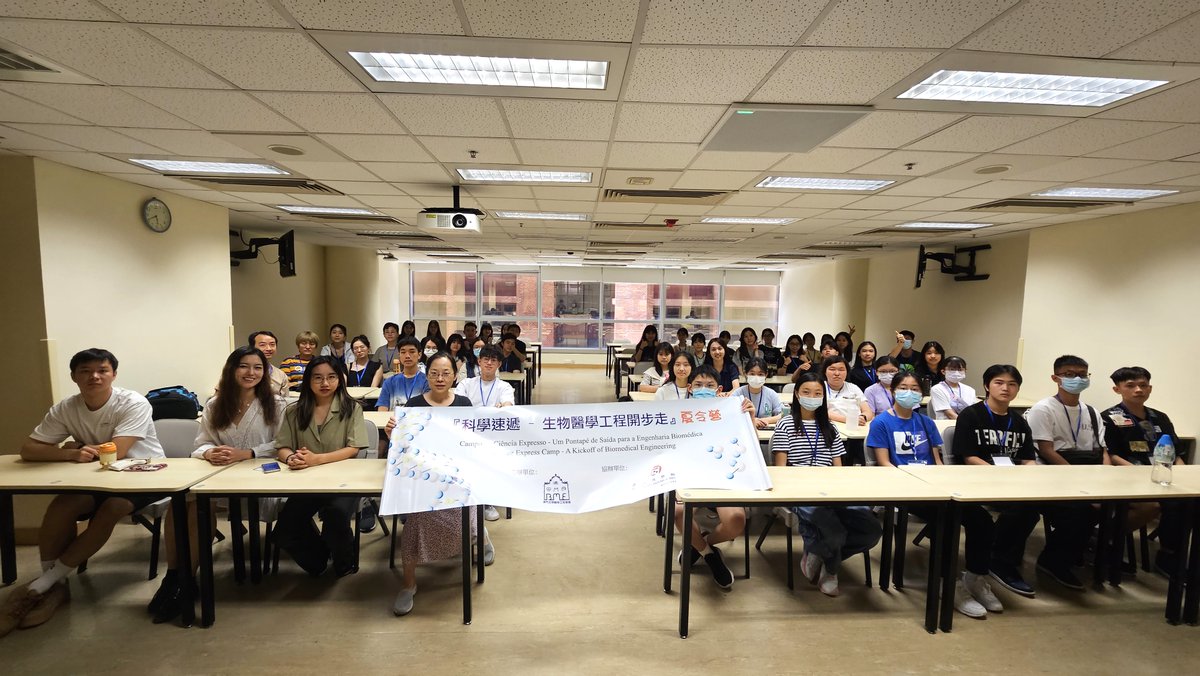 PolyuB's tweet photo. Organised by IEEE-EMBS Hong Kong-Macau Joint Chapter, the BME Summer Camp 2023 on 3 Aug welcomed 37 Macau secondary school students on PolyU campus!
#PolyUBME #BME #schoolvisit #IEEE #IEEEEMBS https://t.co/KFYfn7415a