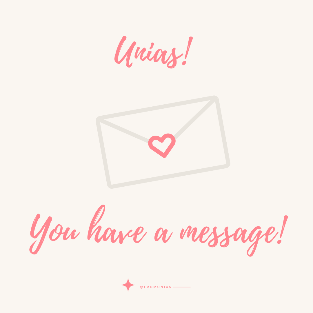 fromunias's tweet photo. Unias! You have a message!

#FromUnias 

-🌊👒🐚💿 https://t.co/KUmKcN4h7n