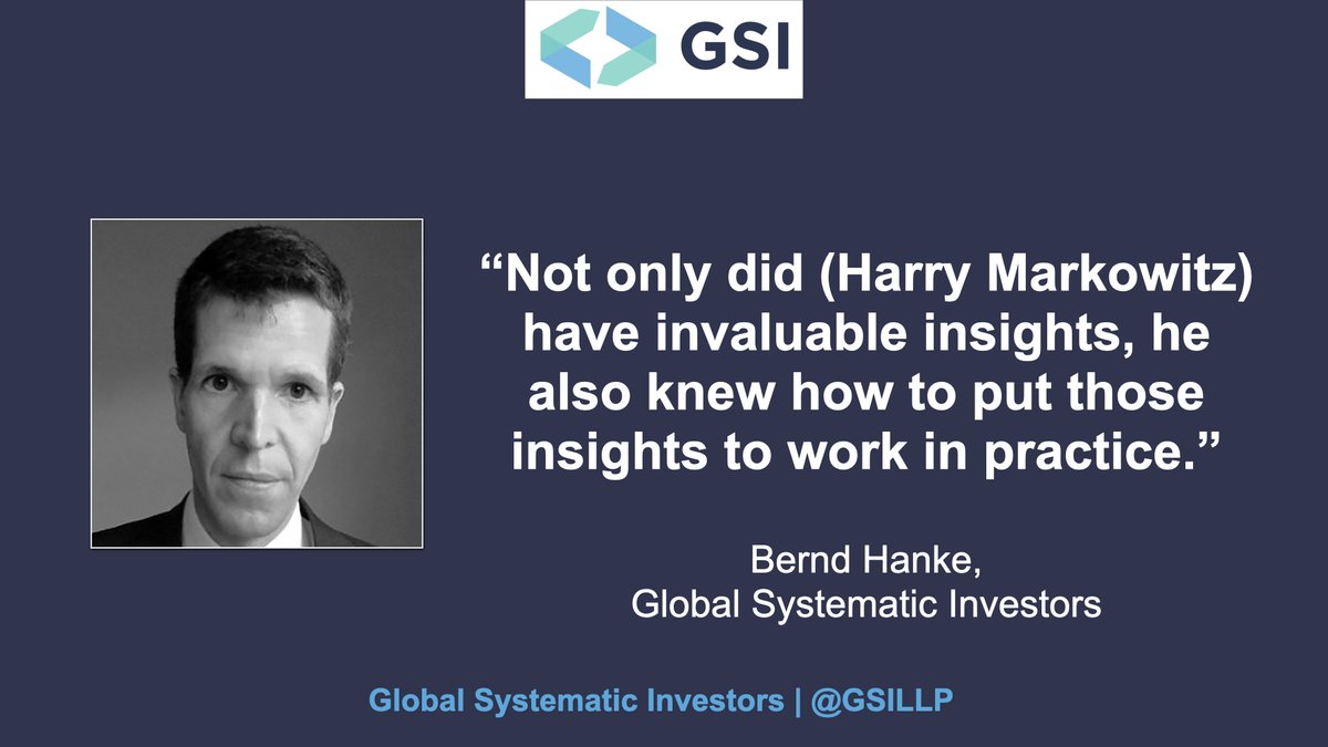 Harry Markowitz was the first person to focus on optimal portfolio construction… and portfolio managers are still hugely influenced by his work today.

But what areas of investing do future Nobel laureates need to look at? 

#EvidenceInvesting #Finance ow.ly/2YC450PpawH