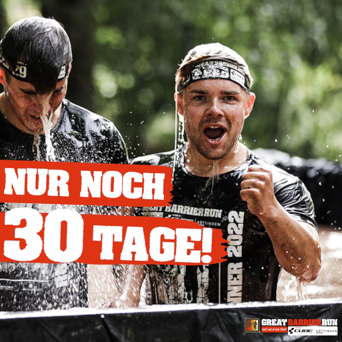 ⏱️Der Countdown läuft⏱️

In 30 Tagen ist es endlich soweit- der schönste, matschigste und sportlichste Tag des Jahres steht an!🔥🏃‍♂️🤩
Ihr steckt sicherlich schon voll in der Vorbereitung und macht euch ordentlich fit. 🙌🤗
Wir können es kaum erwarten und freuen uns auf euch !
