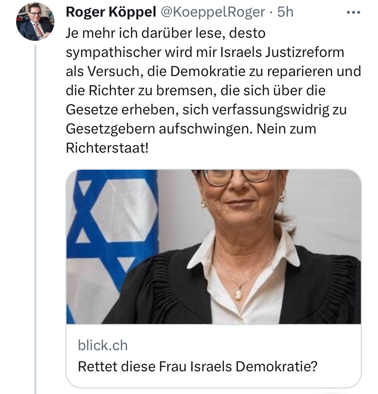 ChantalStadelm1's tweet photo. 🇮🇱Israel war das grösste mrna #Impfexperiment 💉💉💉#Testlabor 🧪⚕️🩺👩🏻⚕️👨🏼⚕️
Vielleicht kommt es ja ganz gelegen, die Richter etwas zu "bremsen"..??
Oder steht #Israel 🏥 vor dem #komplett Kolaps durch dieses #Impfdesasters?!
@RealWsiegrist
@mcpolitik
@SHomburg https://t.co/lrS7ENNWC0
