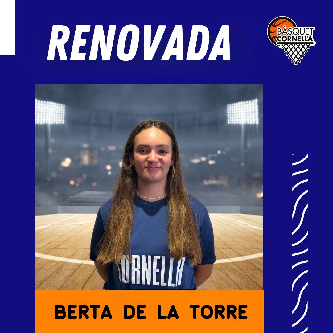 BasquetCornella's tweet photo. Presentem a Berta de la Torre com  jugadora del primer equip femení, despres de superar una greu lesió .
Es la sisena temporada com a blava.

🔵 #somblaves  #somblaus #somfamiliablava #somCornellà #juntssommesforts #cbc2023 https://t.co/wvJt1gbyBF