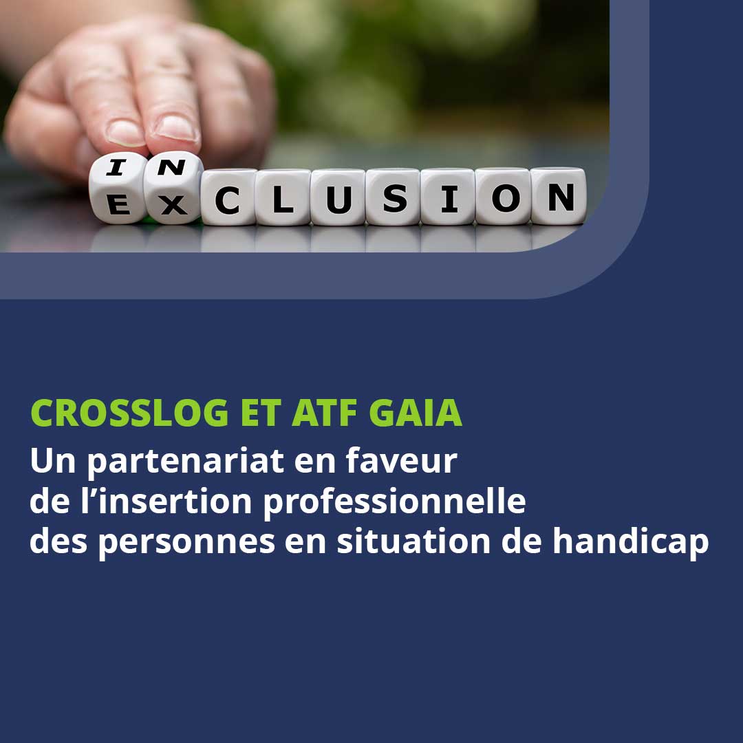 Très heureux de partager avec vous une initiative de Crosslog et  ATF Gaia à travers le CDD Tremplin 💡
Objectif : assurer la montée en compétences et l’autonomisation des personnes en situation de #handicap et leur permettre de trouver un emploi dans une entreprise classique ✅