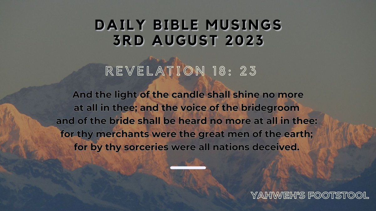theamisopius's tweet photo. Live life each day preparing yourself for the return of our Lord and Savior Jesus Christ 🙏

Live life each day preparing for the judgement that comes after our time here is done 🕙

Pursue a lifestyle of HOLINESS ✝️
Read your Bible DAILY 📖

#JesusChristisLord #repentance #faith https://t.co/eT20PvT9KZ