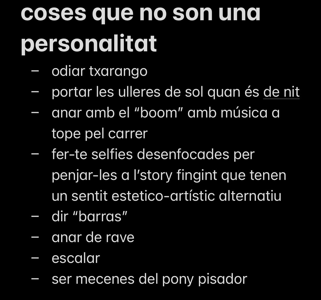 maqineta's tweet photo. ahir ens vam inspirar amb les coses q no son una personalitat de la @indicatiu i vam començar a fer la nostra llista https://t.co/HkvJJsxy7Z
