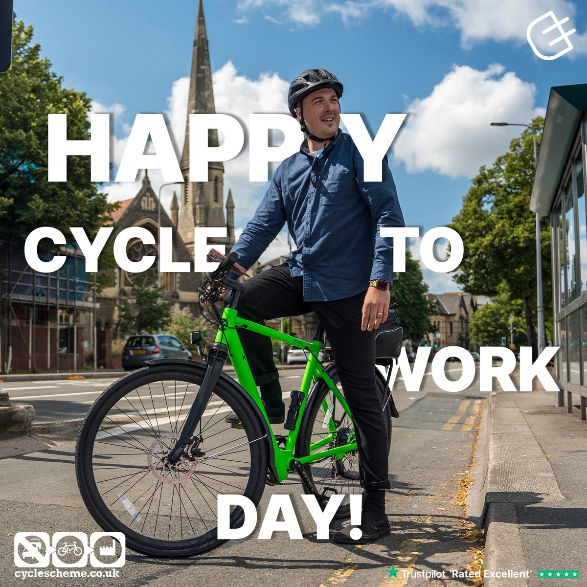 eCycleUK's tweet image. It's Cycle to Work Day today! ✨🚲

Bring a little joy to your morning, with an e-bike it's a no-brainer. Keep fit, help the environment, and feel good. 

We are delighted to back #CycleToWorkDay. Let’s get commuting! 😍

#CycleToWorkDay #Cycling #CarFree #CycleToWorkDay2023