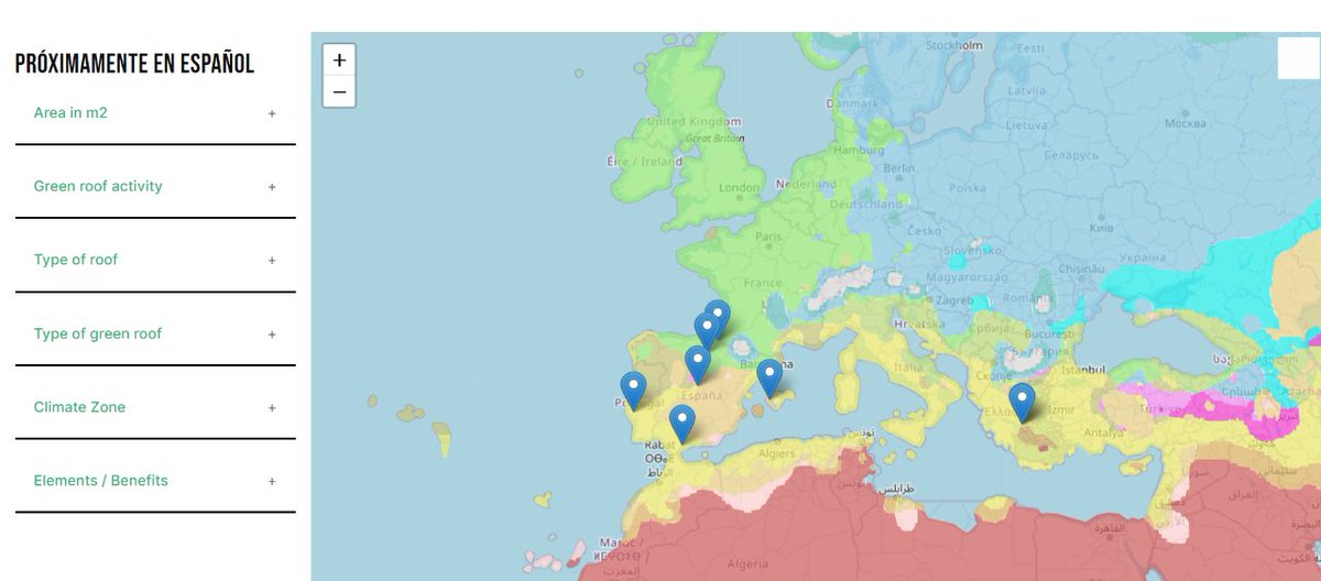 NaturBuild's tweet image. 🗺 The #interactivemap of #Naturbuild project is now available
🔎 You can consult detailed information about #greenroofs examples in the partners' countries, as well as the climate zone and the preferable type of roof for it.
💻 Check it in: mtr.cool/xibdxkabak