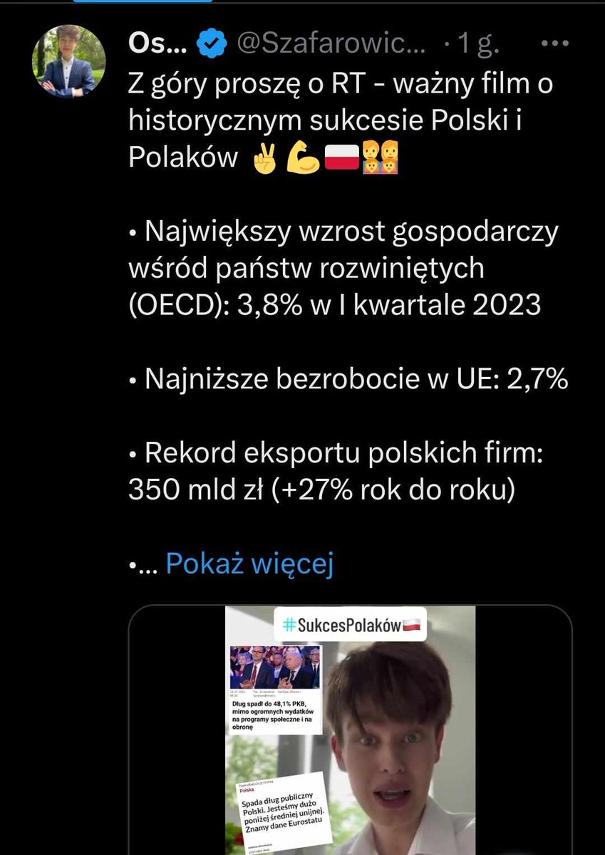 Tweeta o takiej treści Oskarek zamieszcza na swoim profilu 2-3 razy dziennie, od co najmniej 2 miesięcy.

To zaczyna zakrawać na przypadek kliniczny.
