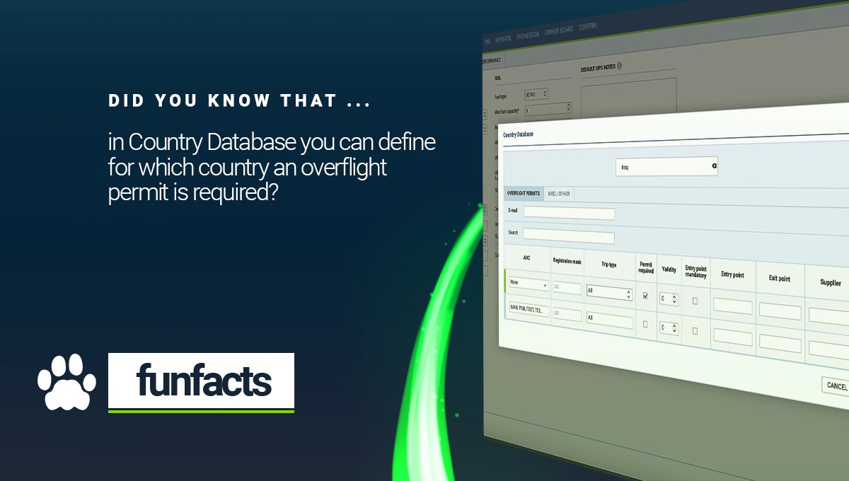 LeonSoftware's tweet image. So should I request for it or not?
With tons and tons of regulations it’s so hard to keep an eye on everything.
Just do the setup in Country Database and get no worries. During your work you will be notified if an action is required.
#BizAv #Aviation #Overflight