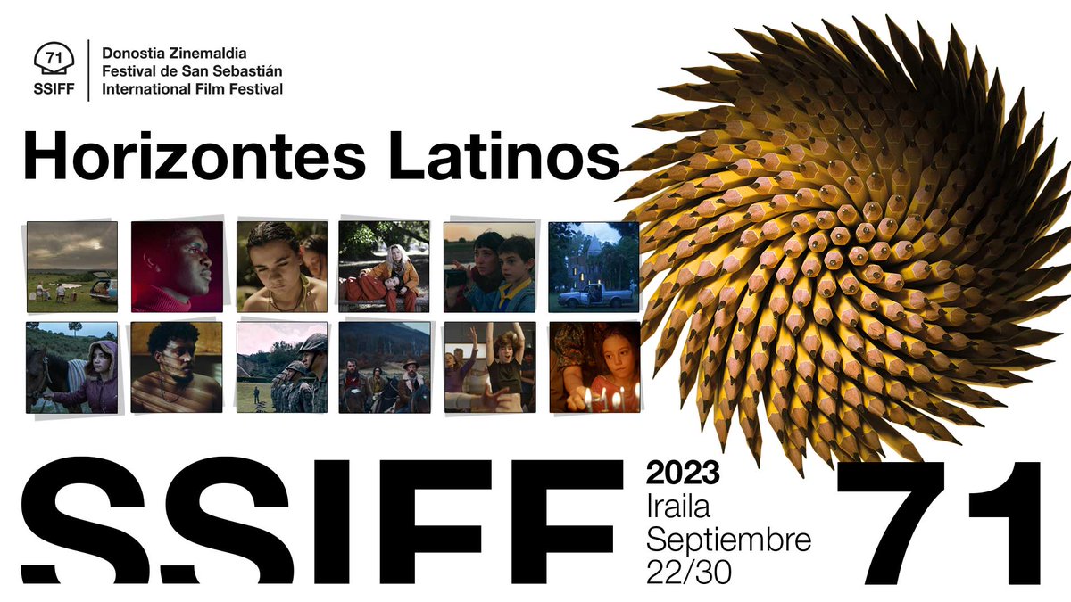 sansebastianfes's tweet photo. #71SSIFF 💛 Doce historias que transcurren en Argentina, Chile, México y Brasil competirán en #HorizontesLatinos, entre ellas, las de @lilaavilescine, Martín Benchimol, Paula Hernández, Tatiana Huezo, Carolina Markowicz, Guto Parente y @DavidZonana

🌐 https://t.co/Z5WqUMaYMG https://t.co/vHPE3DWTlR