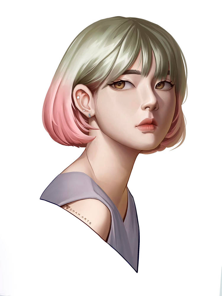 cham_arts's tweet photo. practice piece! done using artstudiopro/ipad! 
what should i name her? 

#digitalpainting #digitalart #artwork #ArtistOnTwitter #commissionsopen #artph #artmoots #arttwt #animegirl #anime #artshare #drawing #oc https://t.co/9upgG00ikI
