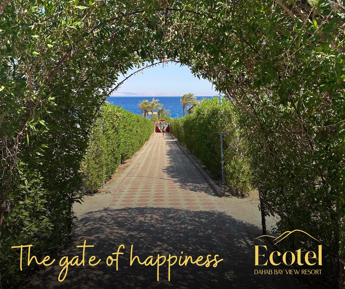 Cross the gate for a happy day full of positive vibes 

Book now
+201228032552

#dahab #Ecotel #Ecoteldahab #takemeback  #Ecotelvibes #perfectdestination #vibes