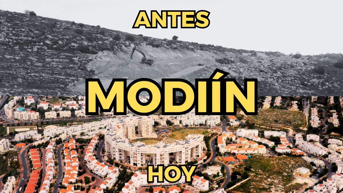 IsraelinSpanish's tweet image. ¡Mira cómo se construyó una de ciudades más nuevas de Israel! 🇮🇱

Increíble pero cierto: #Modiín se comenzó a construir a principios de los '90, fue fundada el 2003 y hoy destaca por su modernidad y alta calidad de vida. 👇🏽