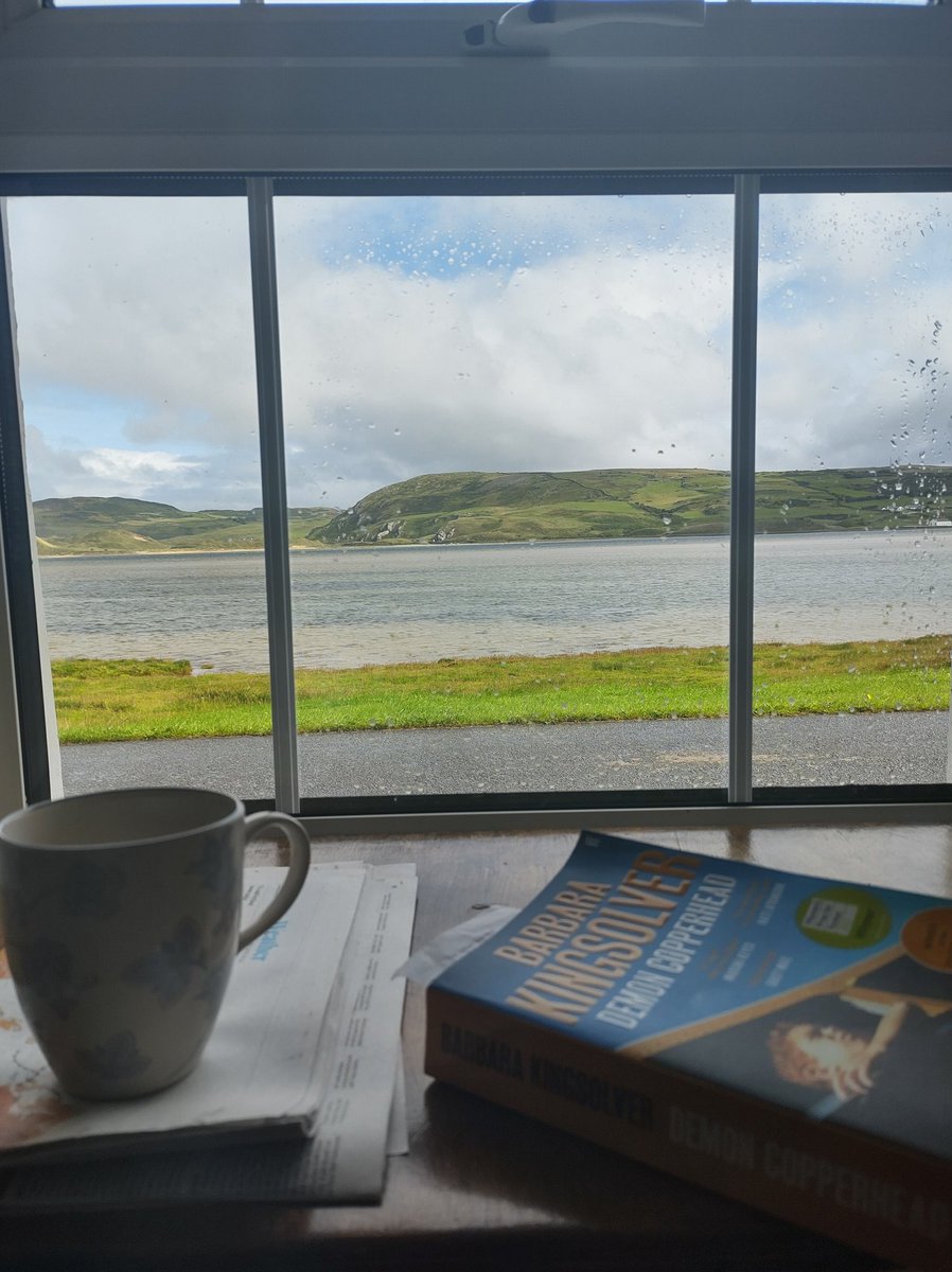 Thursday is all about Barbara Kingsolver #DemonCopperhead & coffee... #Inishowen #Donegal #BobsHoliday