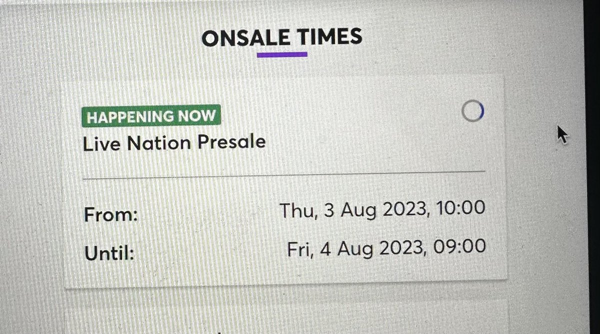 ashleesuv's tweet photo. @TicketmasterUK can’t even select tickets I just have this loading symbol!  #JonasBrothers https://t.co/5VVRE3dSD1