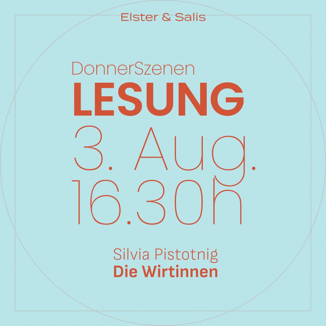 ElsterSalis's tweet photo. Elster  &amp; Salis Wien Autorin Silvia Pistotnig liest heute Abend in Klagenfurt für DonnerSzenen im Hof Goldener Brunnen!  Begleitet wird sie von den Musikern Richard Klammer und Martin Sadounig.
#elstersalis #elstersaliswien #klagenfurt #kärnten #lesung #lesetipp https://t.co/X0esk7U2Cu