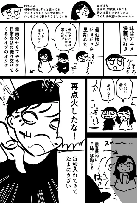 ジョジョ見始めた妹の話