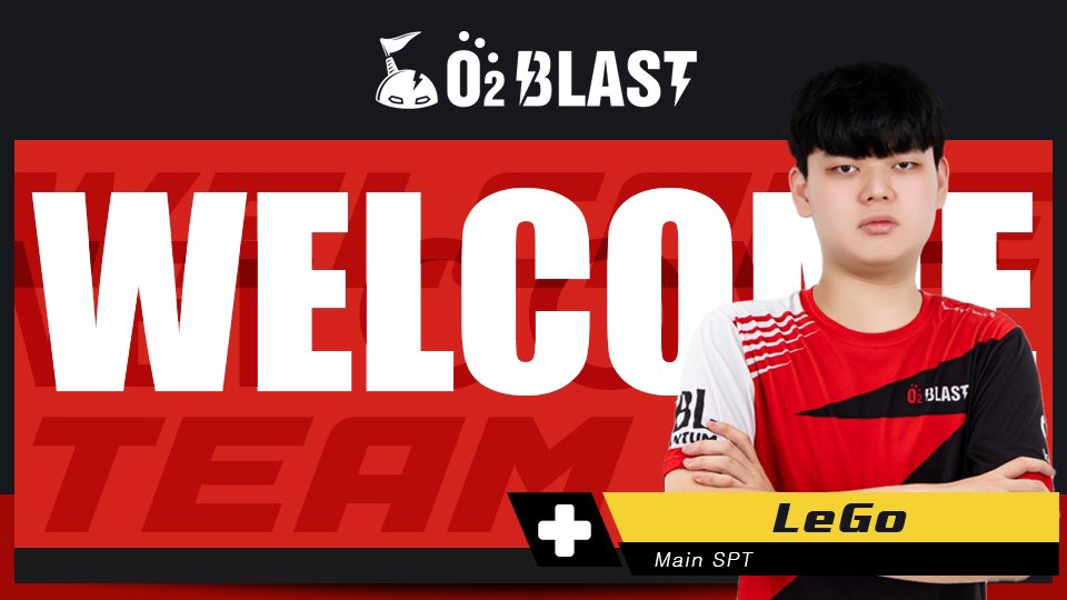 [Welcome New Player!]

O2 Blast의 새로운 선수를 소개합니다.

전 NT 에서 SUP 포지션으로 활동한 LeGo 선수입니다! 

2023년 O2 Blast에서 새로운 출발을 하는 
<a href="/LeGo_ow/">LeGo</a>

 선수에게 많은 성원을 부탁드립니다.

감사합니다.