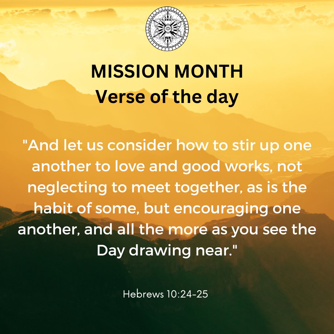allsaintsnrb's tweet photo. Mission Month, verse of the day
#verseoftheday #missionmonth #HolySpirit #God #NothingIsImpossibleToGod #ImpossibleMadePossible https://t.co/5j5jAxrbt4