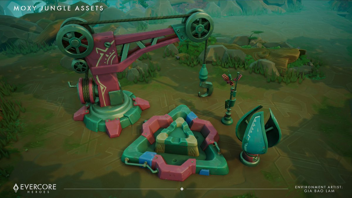 yuba_bao's tweet image. Evercore Heroes! 🌟
I&apos;m excited to show off some asset work I&apos;ve done for our game @EvercoreHeroes 
More renders and breakdowns on my ArtStation, go take a look! 🫵