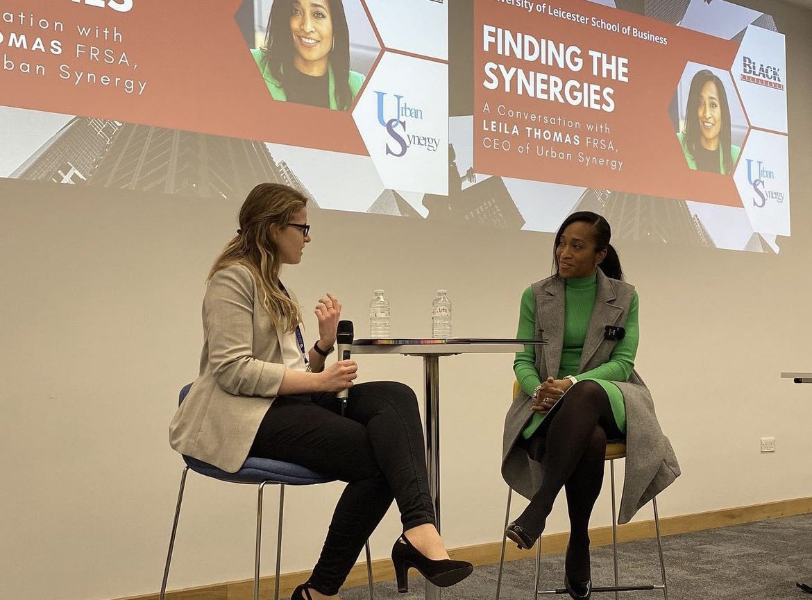 Urban_Synergy's tweet image. #ThrowbackThursday: Empowering #IWD2022 with Black women entrepreneurs! Our CEO Leila Thomas &amp;amp; Dr. Cristina Fona shared insights on challenges and triumphs. A dynamic discussion that ignited inspiration. 🚀 #BlackExcellence