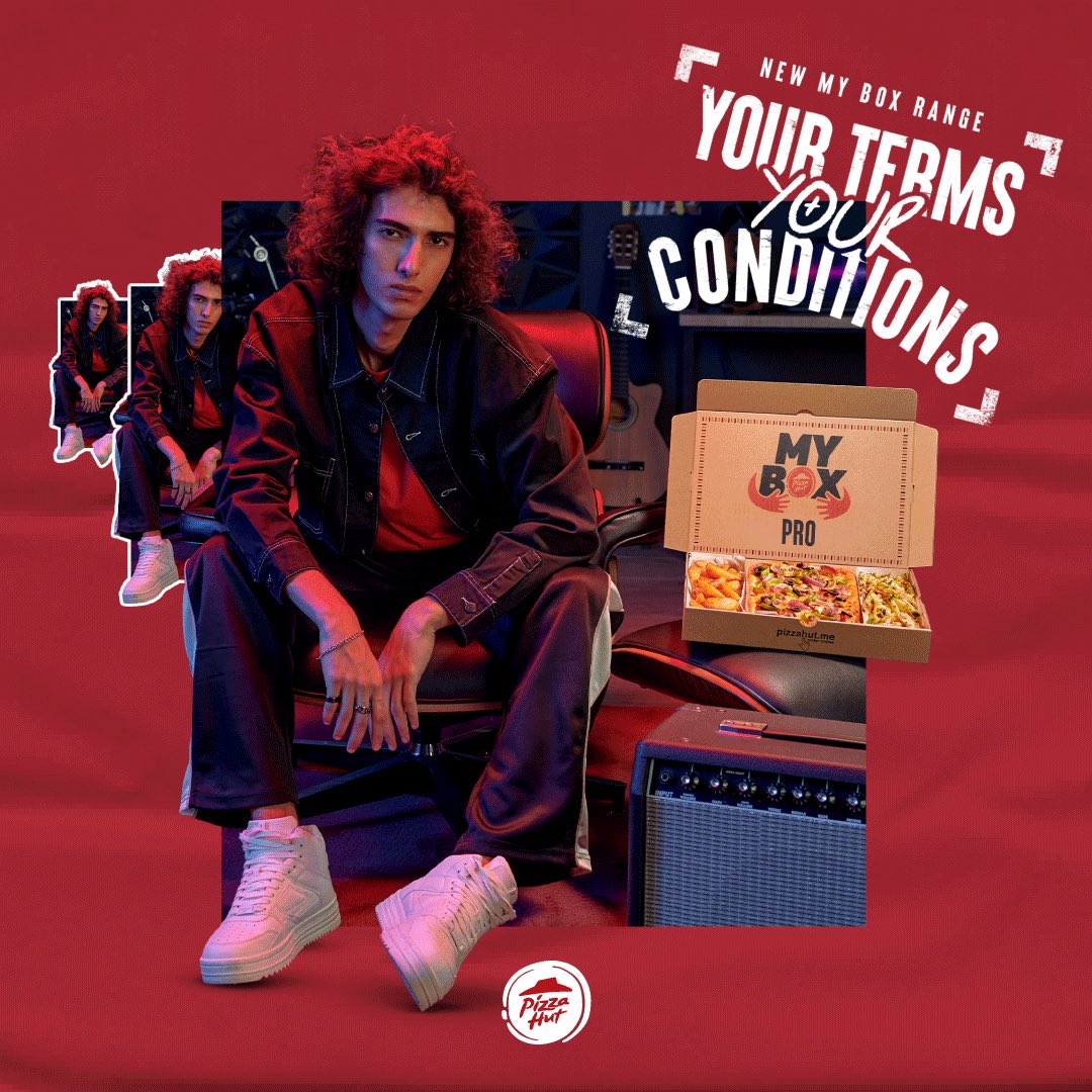 خليك دائما برو مع بيتزا هت 😎🍕
Have it with your own terms and conditions 🍕😎