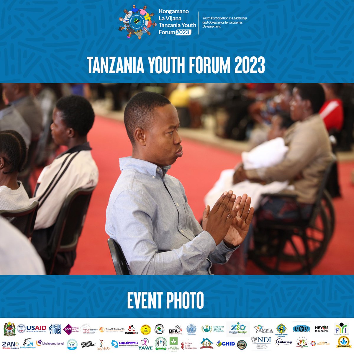 youthforum_Tz's tweet photo. “Takwimu za sensa ya zinaonesha 56% ya nguvu kazi ya Taifa ni Vijana “ mh.Patrobasi Katambi  #TYF023  #kongamanolavijana2023 https://t.co/Htf8jKvMhp