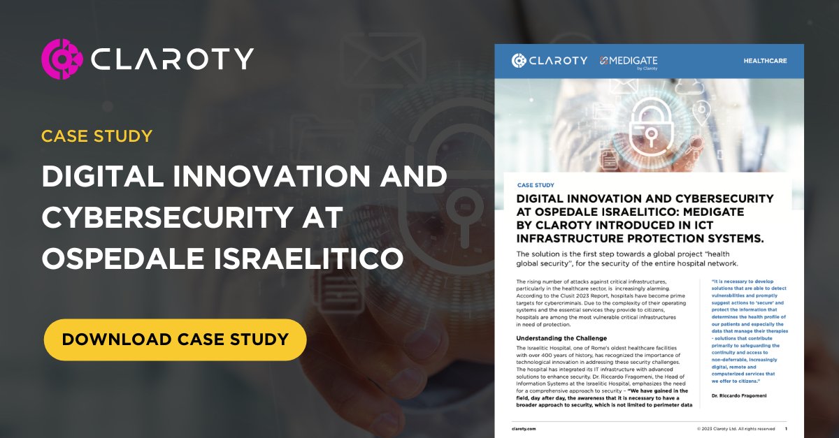 Claroty for Healthcare tweet media