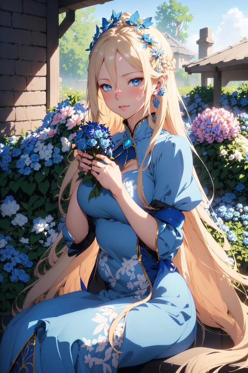 pixelsbysynth's tweet image. The Whispers of the Blossom Garden - A Floral Adventure

In a serene blossom garden, a young girl named Lily found a magical sanctuary, feeling the gentle petals and enchanting scents with her fingertips. As she embraced the garden&apos;s charm, she discovered a secret power...