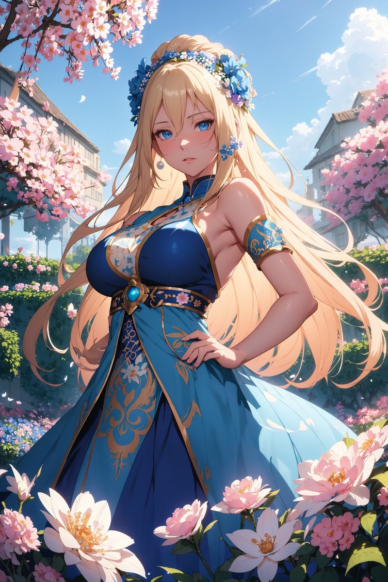 pixelsbysynth's tweet image. The Whispers of the Blossom Garden - A Floral Adventure

In a serene blossom garden, a young girl named Lily found a magical sanctuary, feeling the gentle petals and enchanting scents with her fingertips. As she embraced the garden&apos;s charm, she discovered a secret power...