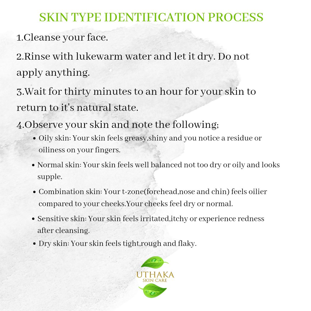 UthakaS's tweet photo. How to identify your skin type 🙂

#nairobi #kenya #smallbusinesskenya #Nairobicbd https://t.co/zihae5dk24