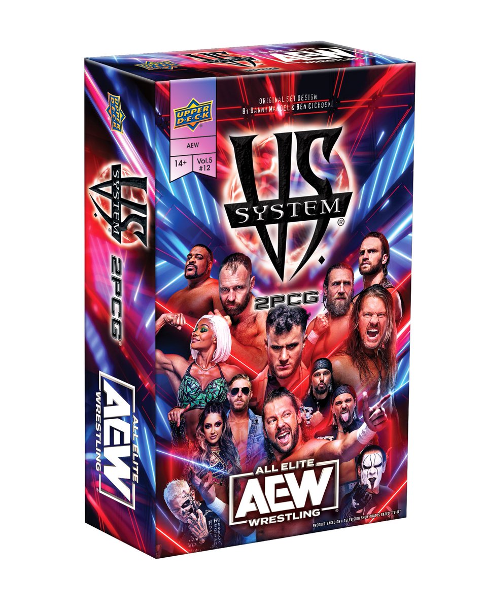 AewCard's tweet photo. Wow!! I missed almost all the news on this product 😯
I knew it was happening but bam 💥 @UpperDeckSports #VSSystem #2PCG #AEW Trading Card Game is out now 🤯
https://t.co/yDeajuN7DD
#WrestlingCards #TradingCards #CCG #TCG #Wrestling #RawDeal #TheHobby https://t.co/Sxrayq2cNr