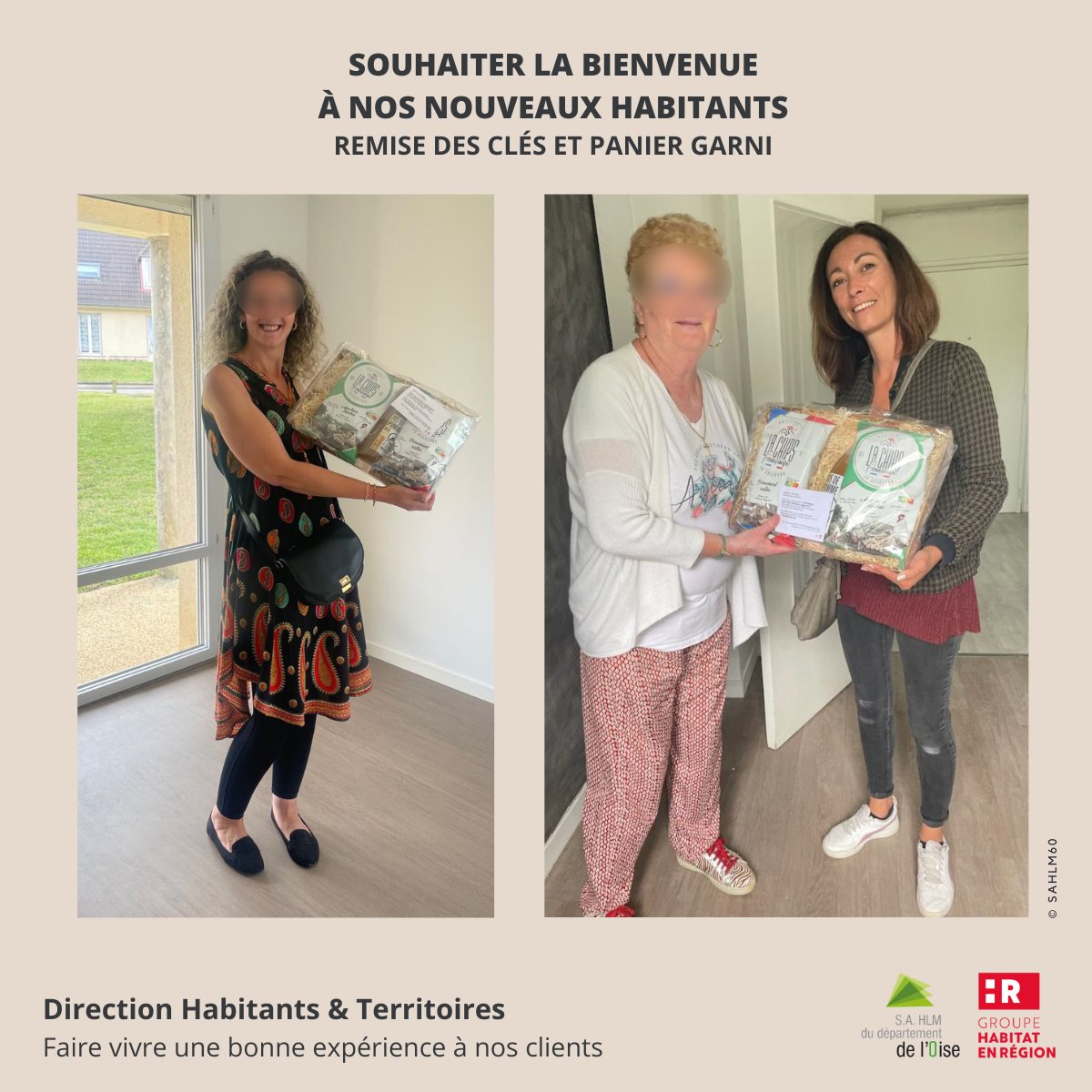 sahlm60's tweet photo. La remise des clés 🔑d'un nouveau logement 🏠 est un moment heureux, à la @sahlm60 marquer la relation naissante avec nos nouveaux clients est importante #Paniergarni
@HabitatenRegion @UnionHlmHdF  @CD_oise https://t.co/IwhBDjI0hd