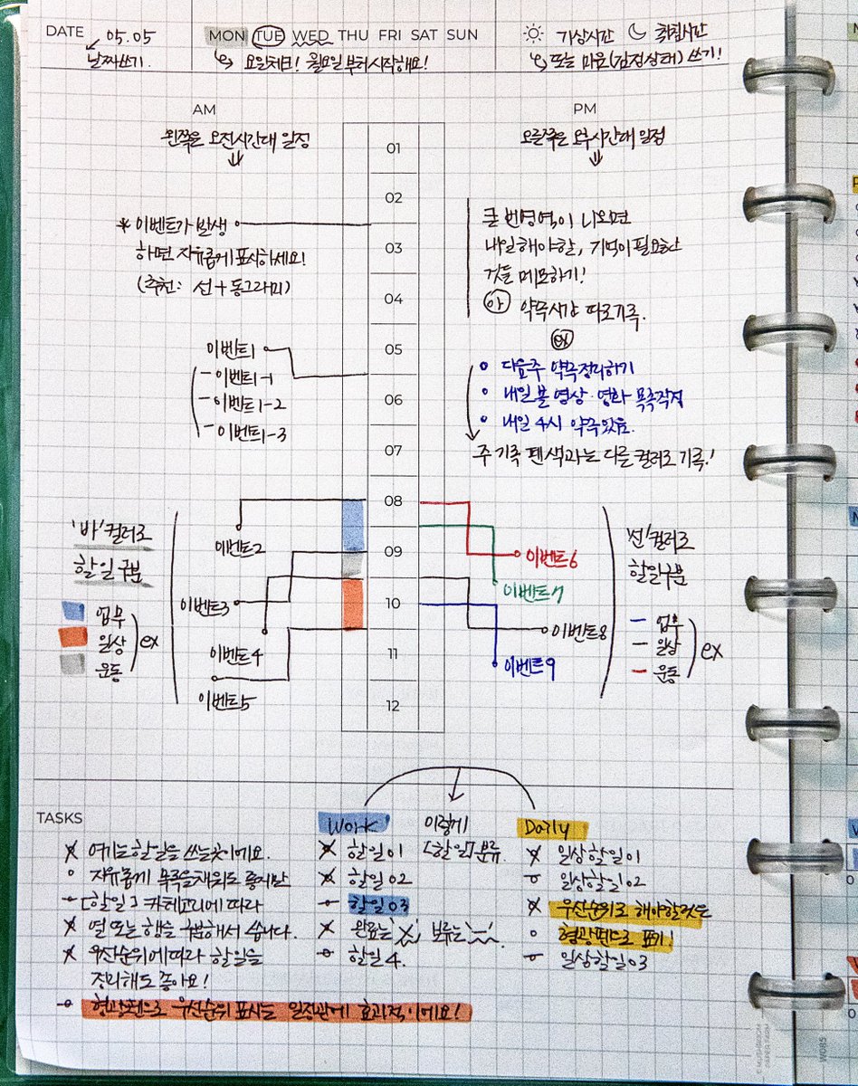 gyeot__'s tweet image. 간단히 [일상정돈] 기록방법과 팁 가이드를 직접 적어보았어요! 시간이 걸리는 영상가이드 기다리기 전 조금이라도 작성에 도움되기를 바라면서 트윗합니다. 각 영역별로 어떻게 작성하는지 나름의 방법을 적어두었어요☺️🙏🏼 

🍀현재 라이프파머 온라인샵에서도 상시 판매 시작되었어요!