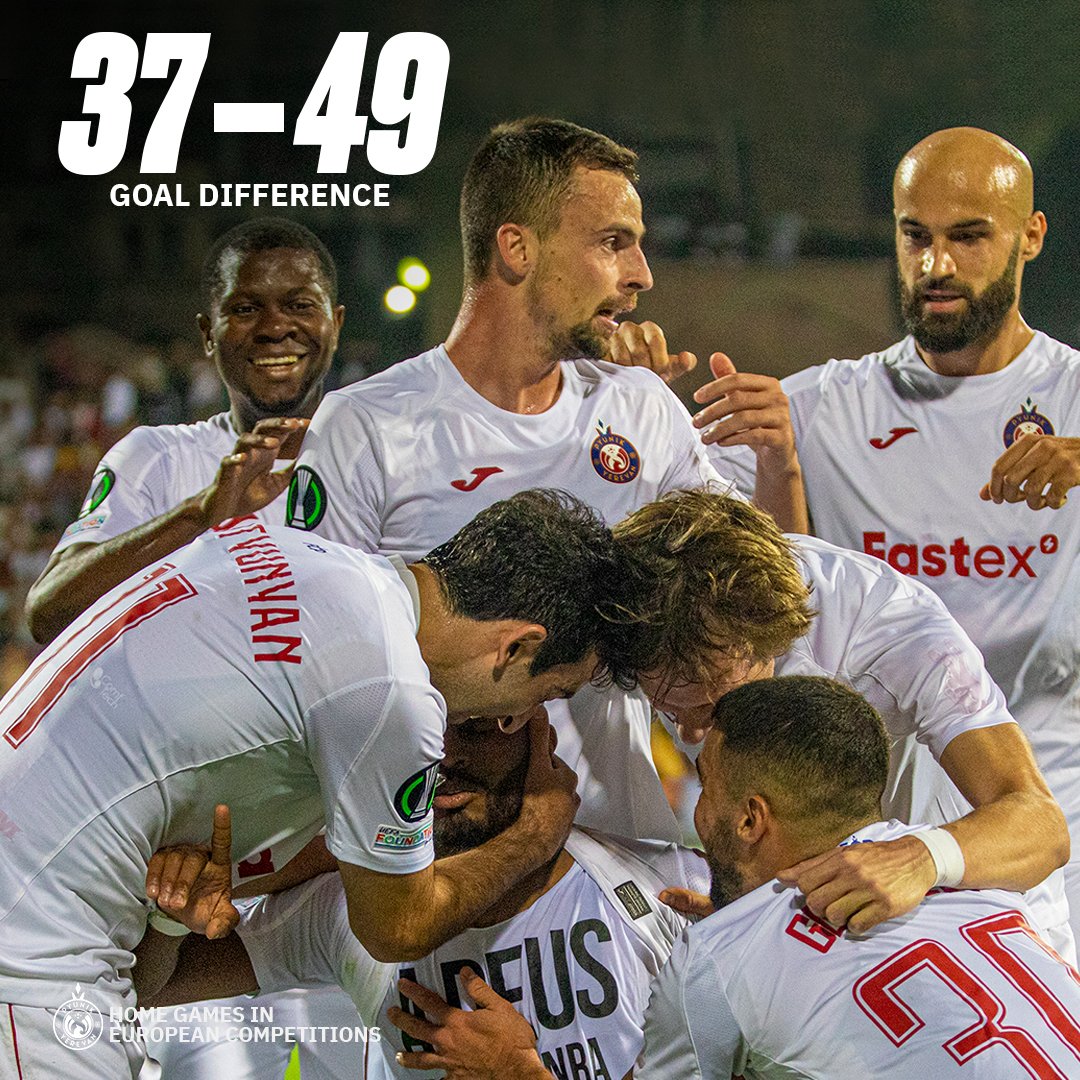 FC_Pyunik's tweet photo. Today we hold the Conference League match in our field π
Let's look at the statistics of Pyunik home games in European competitions π§
#Pyunik #PyunikKalmar #ConferenceLeague #gopyunik https://t.co/8D0a5iDylL