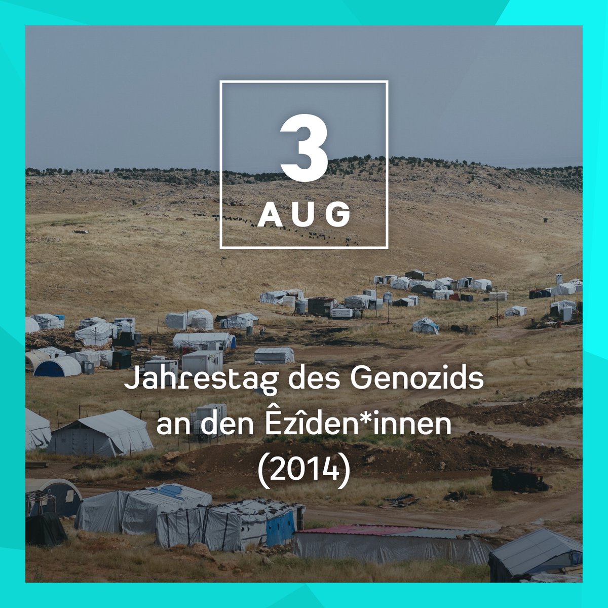 Am 3. August 2014 fiel die sogenannte IS-Terrormiliz im Shingal im Nordirak in rund 20 êzîdische Dörfer und Städte ein. Darija Davidovic hat hierzu ein Dossier verfasst: bit.ly/3OjmURc