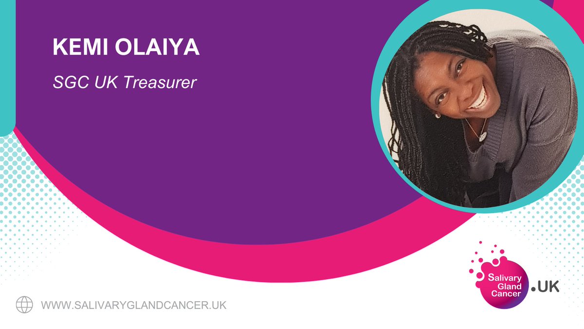 SGCancerUK's tweet photo. Meet Kemi Olaiya, Salivary Gland Cancer UK's Treasurer and Board Member. 
https://t.co/aqzthyfDhK

#RareDisease #RareDiseaseResearch #CancerCommunity
#CancerSupportGroups #CancerFighter https://t.co/UNq2QoLDpT
