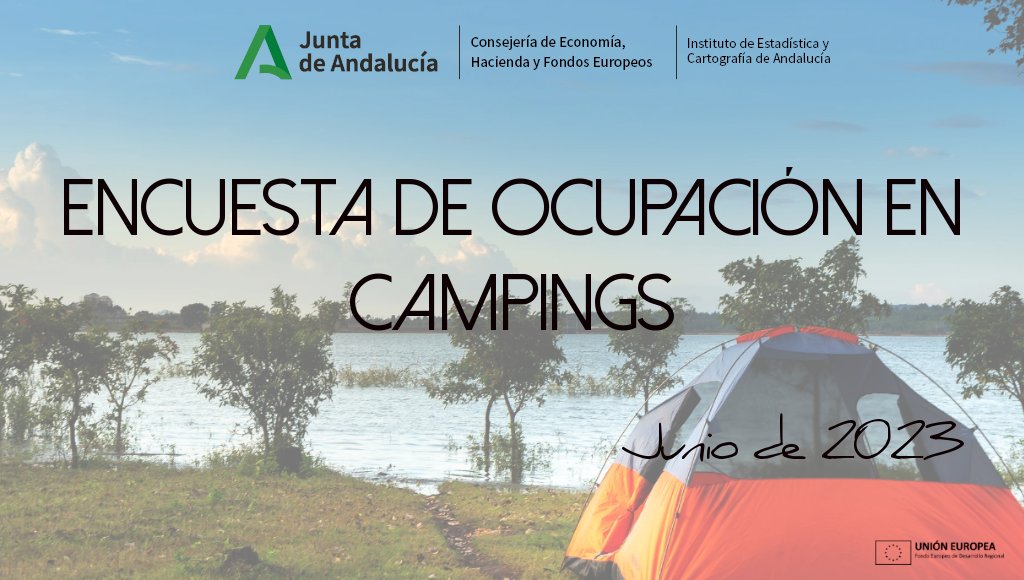 🏕️Encuesta de Ocupación en #Campings #EOC datos actualizados a junio de 2023

Podéis consultar los datos de una manera dinámica y visual. Os animamos a echarle un vistazo!!!! 🔎
juntadeandalucia.es/institutodeest… #EOC #FEDER
