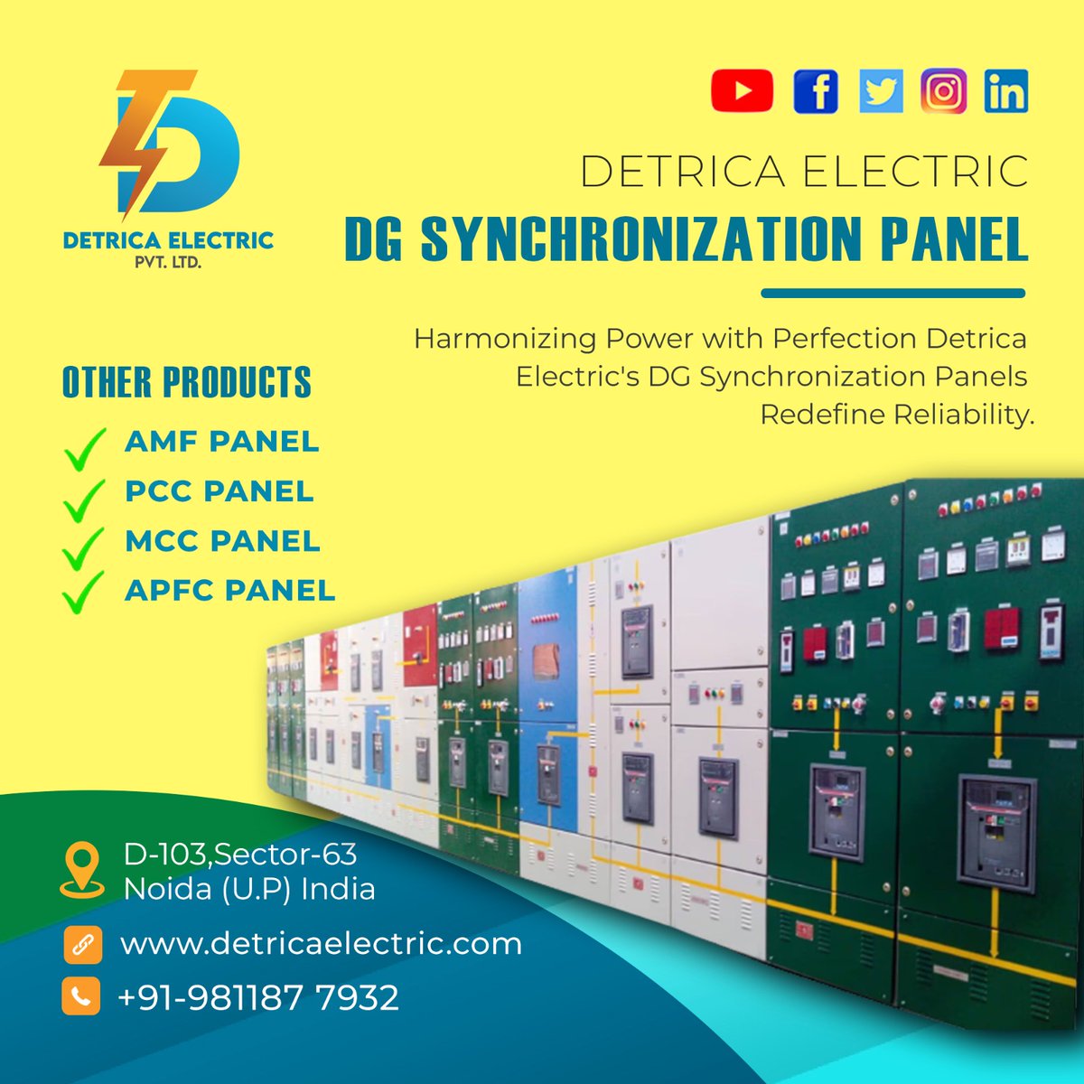 DetricaPvtltd's tweet photo. DG Synchronization Panel
For More Info :-
Contact Us:- +91-9810877932,+91-9811877932
Visit Us :- https://t.co/TQoV5mPbX7
Email:- detricaelectric@gmail.com
#controlpanels #automation #engineering #trunkeyproject #maintenance #ElectricalLighting https://t.co/UDvspH9E44
