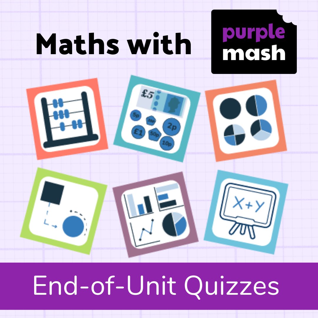 purpleMash's tweet photo. Check pupils' understanding of maths with our End-of-Unit Quizzes, aligned to White Rose Maths. 

Grab a free trial of Purple Mash for your school here: https://t.co/sUDPWcbHMd

#PurpleMash #WhiteRoseMaths #WRM #MathsLead #MathsTeacher #PrimaryMaths https://t.co/7M2Qkr3rIV