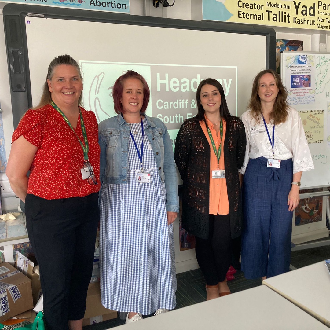 HeadwayCardiff's tweet photo. Our Outreach Officers, Rhian and Emily, were recently invited to Archbishop McGrath High School in Bridgend, to visit a year 7 class that were eager to learn about Headway and the work we do 💪 

The class organised some fundraising challenges which raised a fantastic £213! ⭐️⭐️ https://t.co/jtzIFWZzlP