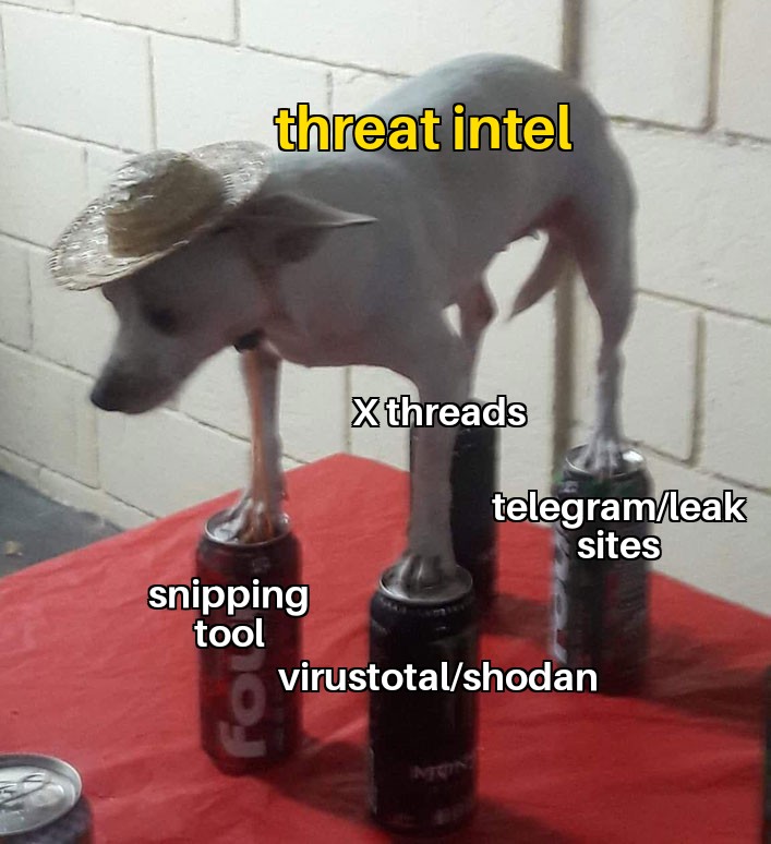 Why haven't we labelled it scavenger intelligence? I'm not sure 🤷‍♂️🤷‍♂️🤷‍♂️
#scavint

#cybersecurity #infosec