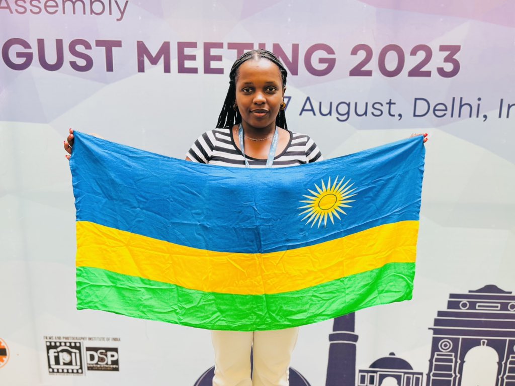 AngeNoellaWase's tweet photo. Grateful to all for making me physically attend  the 72nd IFMSA August Meeting in Delhi, India happening from 1-7 August 2023. Excited to engage, learn and contribute as a @medsar_rwanda delegate and an @IFMSA session team member. @medsar_rwanda @JosephRyarasa @norbert_tuy https://t.co/JNJDcH1quP