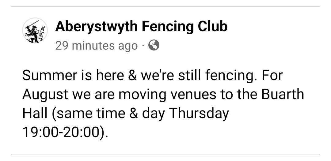 Welsh_Fencing's tweet photo. #Aberystwyth #Ceredigion https://t.co/wZUmrBwuPJ