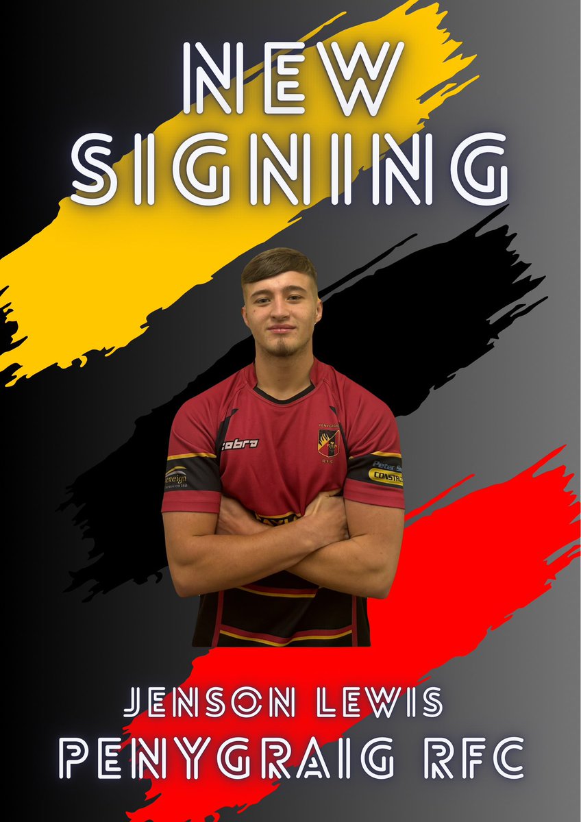 ❤️🖤💛New Signing❤️🖤💛

Jenson Lewis has joined for the coming season from Treorchy RFC Youth, Jenson will add plenty of speed to our back three, we look forward to seeing him in the jersey✍🏽