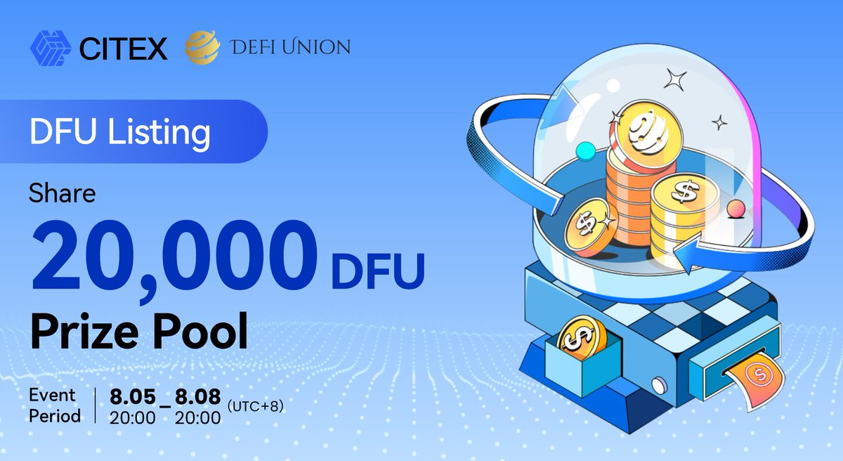 🎉#CITEX #DFU #Airdrop ✅Follow:@Citexofficial ✅Join t.me/citex_en &t.me/citex_zh ✅RT & Tag 3 frds & Like Pick 100 user to share 3,000 $DFU 👇 citex.io/en_US/noticeIn…