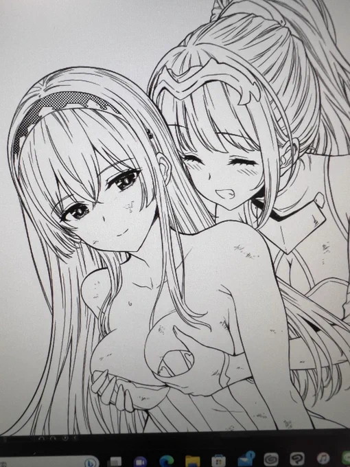 女神敗北最新話執筆中😌✒️

遂に、女騎士さんの過去も描かれる事に。😊
生前、笑顔を見せていた頃の女騎士さん。
しかしこの後、エルフちゃんと同じく人生に敗北してしまう事に… 