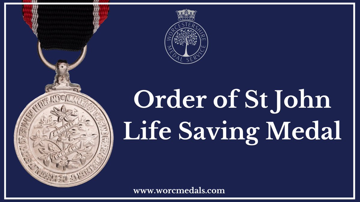 The order of St John Life Saving Medal was first established in 1874 in either a Gold, Silver or Bronze grade. The medal was instituted to honour those who had attempted or saved a life  and who has put themselves in extreme danger when doing so.
#orderofstjohn #medals